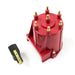 Top Street Performance JM6983R Red V6 GM EFI Distributor Male Cap and Rotor Kit - Truck Part Superstore