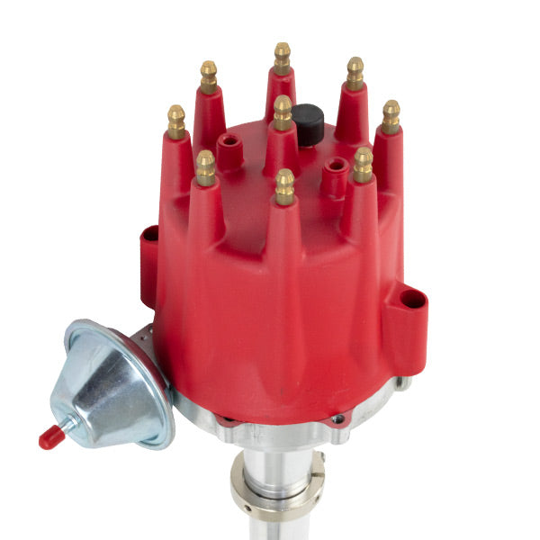 Top Street Performance JM7601-1R Pro Series Pro Billet Distributor with Vac; Chevy SB & BB Gen 2 Mark IV V8; Red - Truck Part Superstore