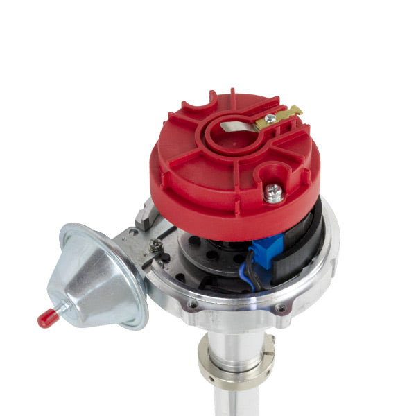 Top Street Performance JM7601-1R Pro Series Pro Billet Distributor with Vac; Chevy SB & BB Gen 2 Mark IV V8; Red - Truck Part Superstore