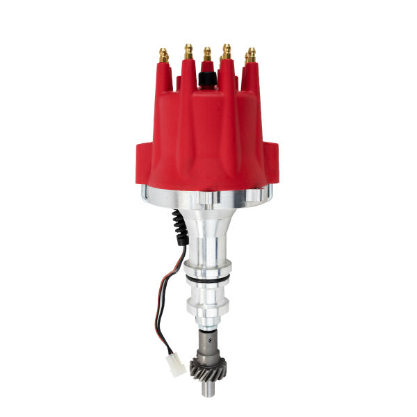 Top Street Performance JM7606R Pro Series Pro Billet Distributor; Ford BB (370-460);351C;400;351M V8; Red - Truck Part Superstore