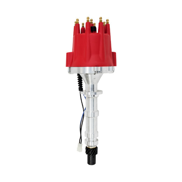 Top Street Performance JM7609R Pro Series Pro Billet Distributor; Chevrolet BB Gen. 1 "W" (348; 409); Red - Truck Part Superstore