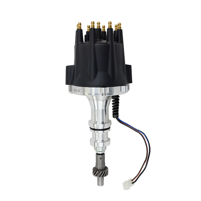 Top Street Performance JM7610BK Ford Small Block 351W V8 Pro Series Pro Billet Distributor with Black Cap - Truck Part Superstore