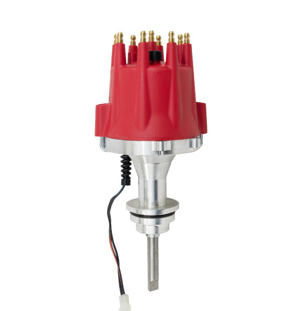 Top Street Performance JM7613R Chrysler Small Block V8 (273-360) Pro Series Pro Billet Distributor with Red Cap - Truck Part Superstore