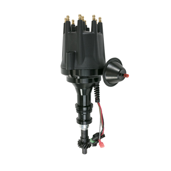 Top Street Performance JM7706ABK Pro Series Ready to Run Distributor; Ford BB;351C;400;351M V8; All Black - Truck Part Superstore