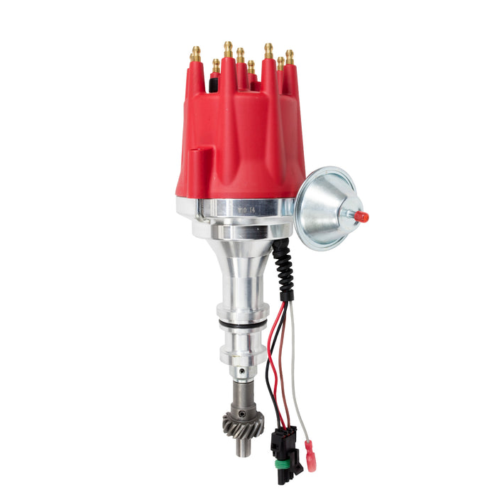 Top Street Performance JM7706R Pro Series Ready to Run Distributor; Ford BB (370-460);351C;400;351M V8; Red - Truck Part Superstore