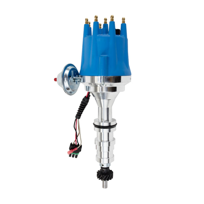 Top Street Performance JM7708BL Pro Series Ready to Run Distributor; Ford FE (330-428) Cars/Light Trucks; Blue - Truck Part Superstore