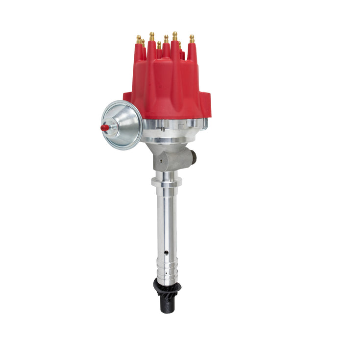 Top Street Performance JM7715R Pro Series Ready to Run Distributor; Corvette V8 ('62-'74) Tach Drive; Red - Truck Part Superstore