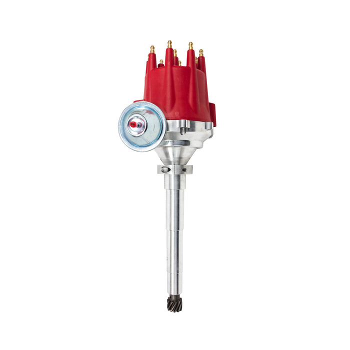 Top Street Performance JM7740R Ford Flathead V8 (239/255) Pro Series Ready to Run Distributor with Red Cap - Truck Part Superstore