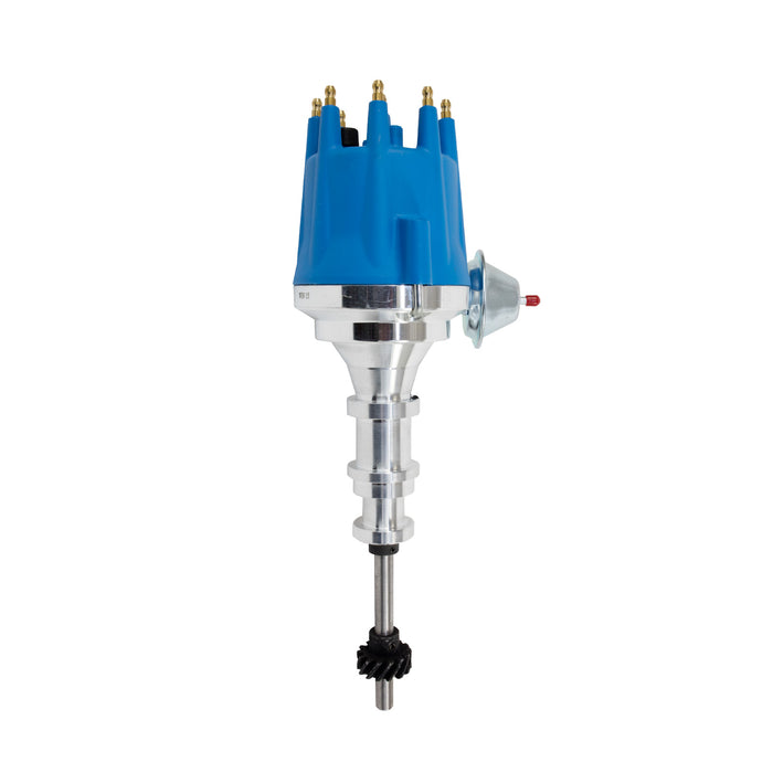 Top Street Performance JM7742BL Ford Y-Block V8 (272-312) Pro Series Ready to Run Distributor with Blue Cap - Truck Part Superstore