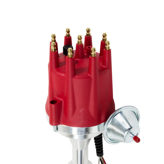 Top Street Performance JM7716R Pro Series Ready to Run Distributor; Chevy L6 (Early Model); Red - Truck Part Superstore