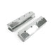 Top Street Performance JM8072-2P Valve Covers; Fab. Alum.; Long Bolt wthout Holes SBC Cen.; Polished - Truck Part Superstore