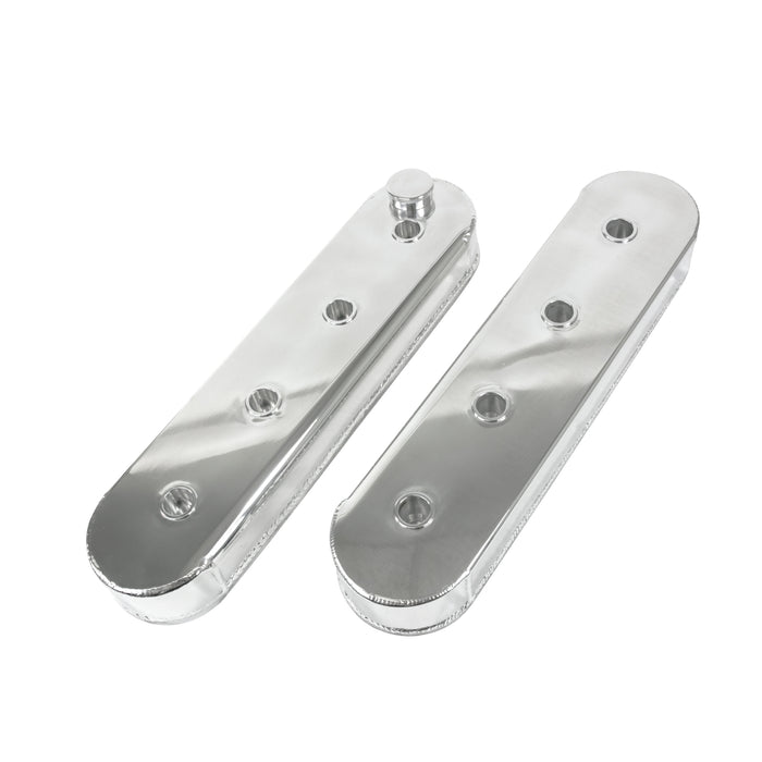 Top Street Performance JM8081-5P Valve Covers; Fab. Alum.; wthout Coil Mounts LSX; Polished - Truck Part Superstore