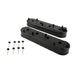 Top Street Performance JM8081-6BK Valve Covers; Fab. Alum.; w Coil Mounts LSX; Black - Truck Part Superstore