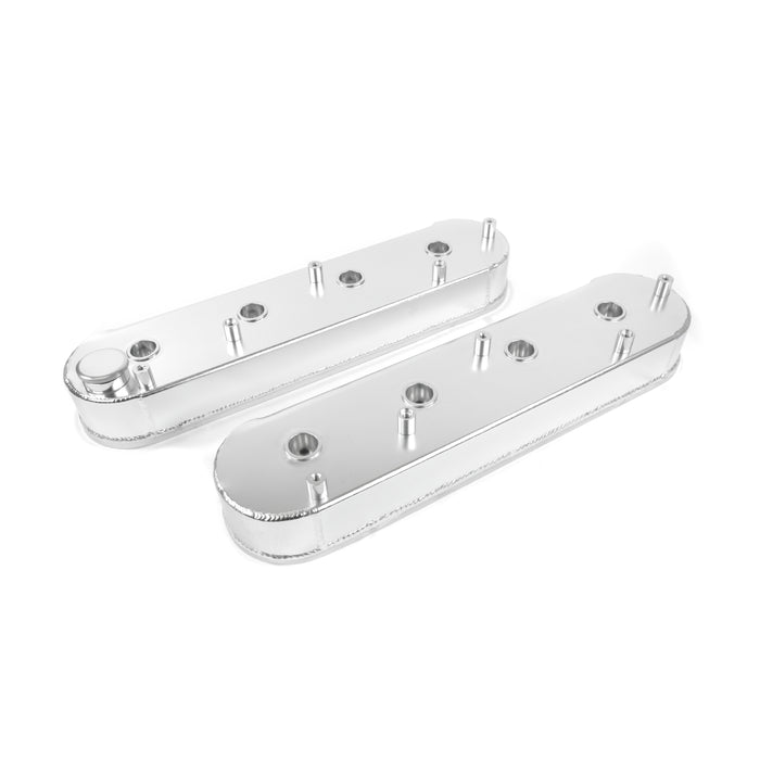 Top Street Performance JM8081-6CA Valve Covers; Fab. Alum.; with Coil Mounts LSX; Clear Anodized - Truck Part Superstore