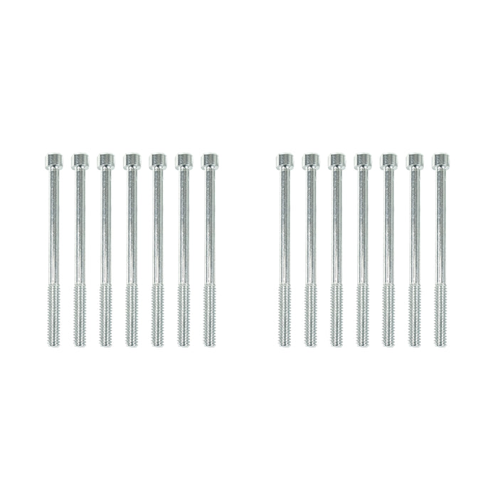 Top Street Performance JM8092-7P Valve Covers; Fab. Alum.; Long Bolt with Holes BBC; Polished - Truck Part Superstore