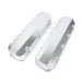 Top Street Performance JM8092-3CA Valve Covers; Fab. Alum.; Short Bolt wthout Holes BBC; Clear Anodized - Truck Part Superstore