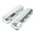 Top Street Performance JM8092-3P Valve Covers; Fab. Alum.; Short Bolt wthout Holes BBC; Polished - Truck Part Superstore