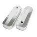 Top Street Performance JM8092-7CA Valve Covers; Fab. Alum.; Long Bolt with Holes BBC; Clear Anodized - Truck Part Superstore