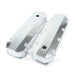 Top Street Performance JM8092-8CA Valve Covers; Fab. Alum.; Short Bolt with Holes BBC; Clear Anodized - Truck Part Superstore