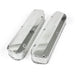 Top Street Performance JM8093-2P Valve Covers; Fab. Alum.; Long Bolt wthout Holes SBF; Polished - Truck Part Superstore