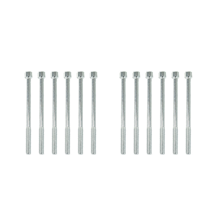 Top Street Performance JM8093-7P Valve Covers; Fab. Alum.; Long Bolt with Holes SBF; Polished - Truck Part Superstore