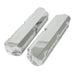 Top Street Performance JM8093-3CA Valve Covers; Fab. Alum.; Short Bolt wthout Holes SBF; Clear Anodized - Truck Part Superstore