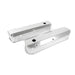 Top Street Performance JM8093-7CA Valve Covers; Fab. Alum.; Long Bolt with Holes SBF; Clear Anodized - Truck Part Superstore