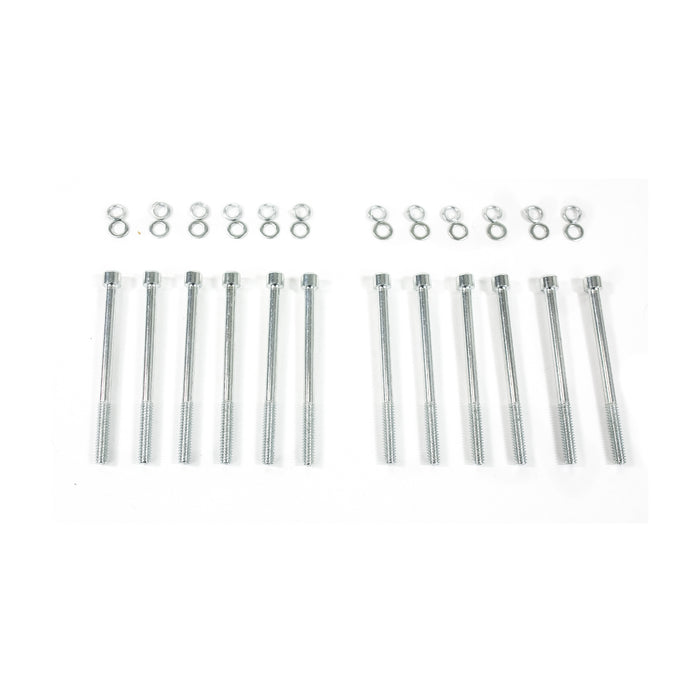 Top Street Performance JM8094-2CA Valve Covers; Fab. Alum.; Long Bolt wthout Holes BBF; Clear Anodized - Truck Part Superstore