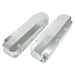 Top Street Performance JM8094-3CA Valve Covers; Fab. Alum.; Short Bolt wthout Holes BBF; Clear Anodized - Truck Part Superstore