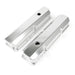 Top Street Performance JM8098-8CA Valve Covers; Fab. Alum.; Short Bolt with Holes Ford FE; Clear Anodized - Truck Part Superstore