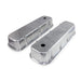 Top Street Performance JM8112-8P Valve Covers; Cast Alum.; Smooth; Short Bolt with Holes; BBC; Polished - Truck Part Superstore