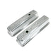 Top Street Performance JM8501-6 Valve Covers; Cast Alum.; Finned; Long Bolt with Holes; SBC Cen.; Polished - Truck Part Superstore
