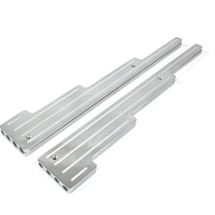 Top Street Performance JM9002P Wire Looms; 9mm Ball Milled Aluminum Perimeter Bolt Valve Covers; Polished - Truck Part Superstore