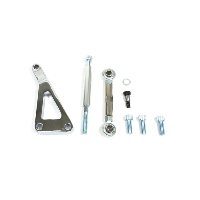 Top Street Performance JM9101C Chevy Small Block Long Water Pump Chrome Aluminum 10SI Alternator Bracket - Truck Part Superstore