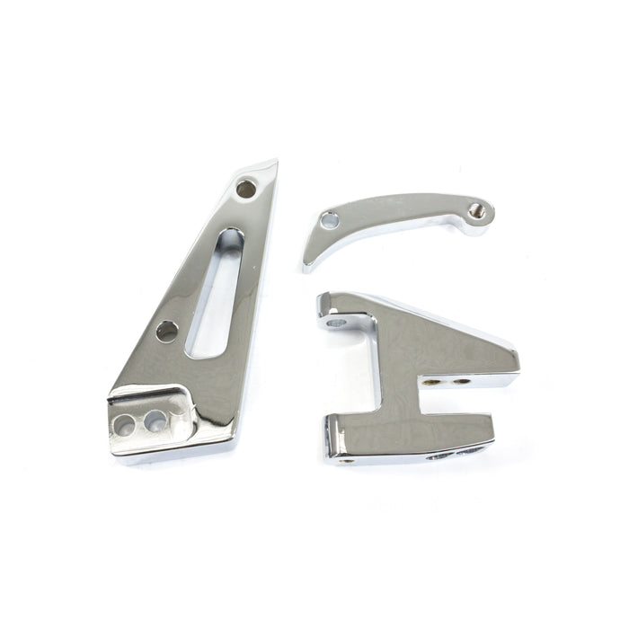 Top Street Performance JM9102C Chevy Small Block Short Water Pump Chrome Aluminum 10SI Alternator Bracket - Truck Part Superstore