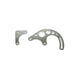 Top Street Performance JM9105-1C Power Steering Saginaw Bracket; Aluminum SBC LWP 2-Piece; Chrome - Truck Part Superstore