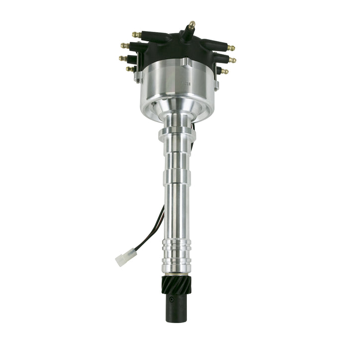 Top Street Performance JM9601BK Pro Series Pro Billet Low-Profile Distributor; Chevy V8; Black - Truck Part Superstore