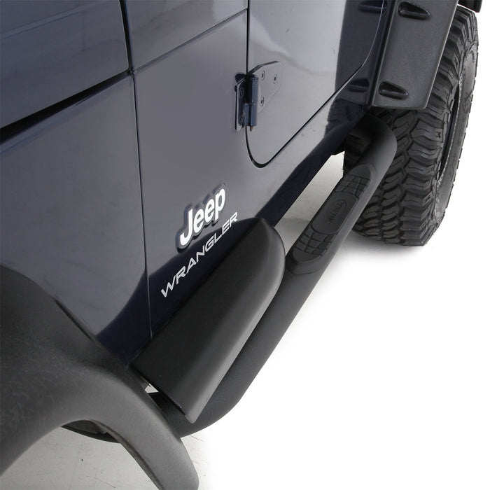 Smittybilt JN460-S2T Sure Steps 3 Inch Side Bar 97-06 Jeep Wrangler TJ Textured Black Smittybilt - Truck Part Superstore