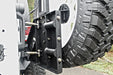 Fab Fours JP-Y1261T-1 Off The Door Tire Carrier; 2 Stage Black Powder Coated; Needs Base Bumper; - Truck Part Superstore