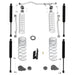 Rubicon Express JT7100T Control Arm Kit; 2.5-3.5 in. Lift; w/Twin Tube Shocks; - Truck Part Superstore