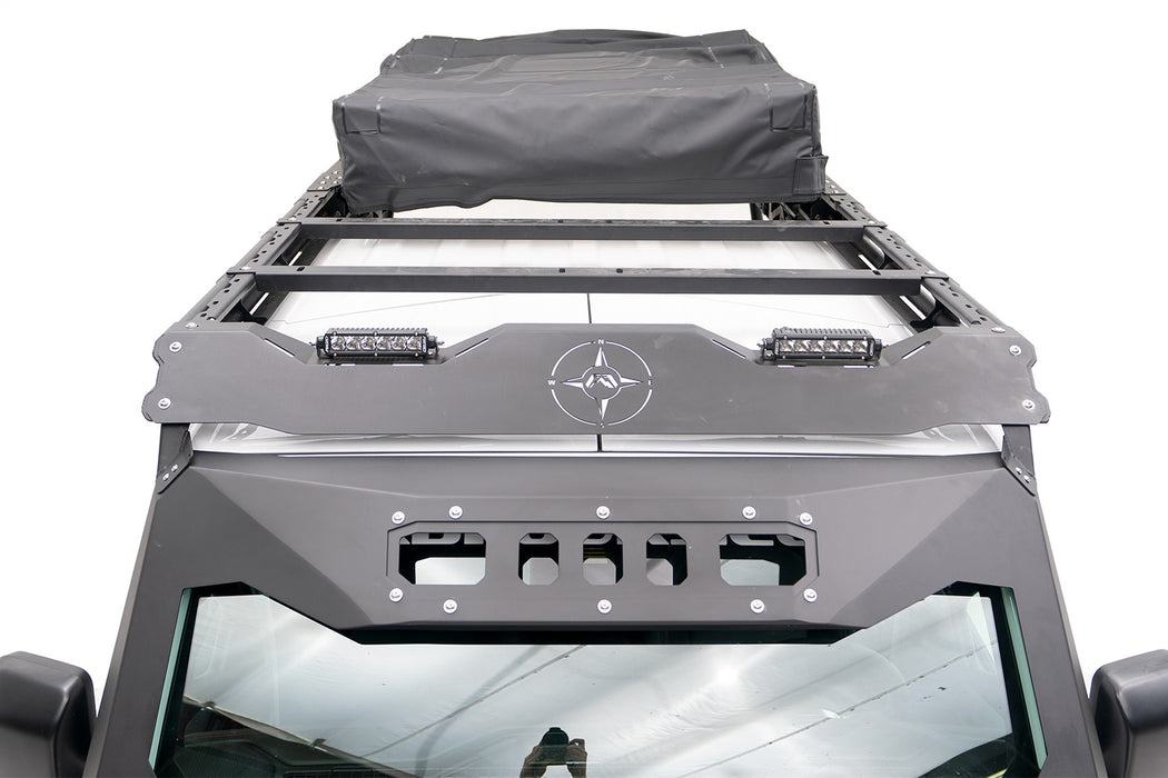 Fab Fours JTOR-02-B Overland Rack; Uncoated/Paintable; w/Overland Extension; - Truck Part Superstore