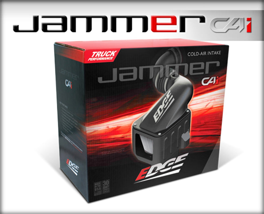 Edge Products 284140-D Jammer Cold Air Intake; Dry Filter; White; Reusable Filter; - Truck Part Superstore
