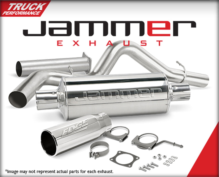 Edge Products 17658 Jammer Exhaust; w/Catalytic Converter; 4 in. Pipe; Stainless Steel; - Truck Part Superstore
