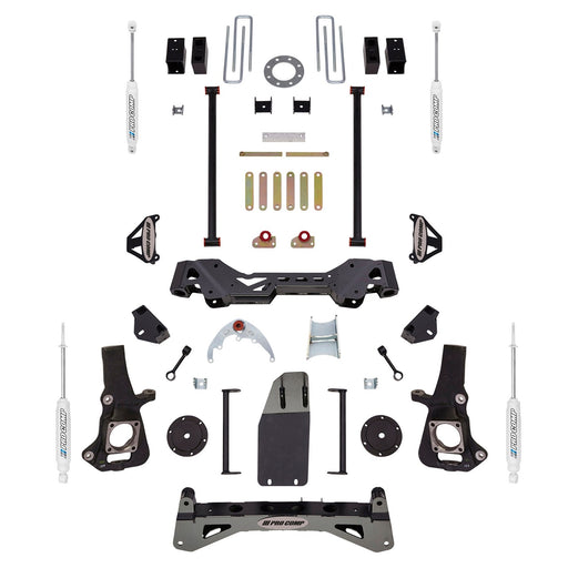 Pro Comp Suspension K1084B 6 Inch Crossmember/Bracket Lift Kit with ES9000 Shocks 99-10 GM 2500 4WD Pro Comp Suspension - Truck Part Superstore
