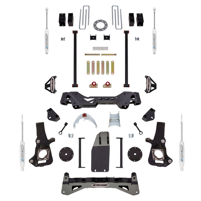 Pro Comp Suspension K1084B 6 Inch Crossmember/Bracket Lift Kit with ES9000 Shocks 99-10 GM 2500 4WD Pro Comp Suspension - Truck Part Superstore