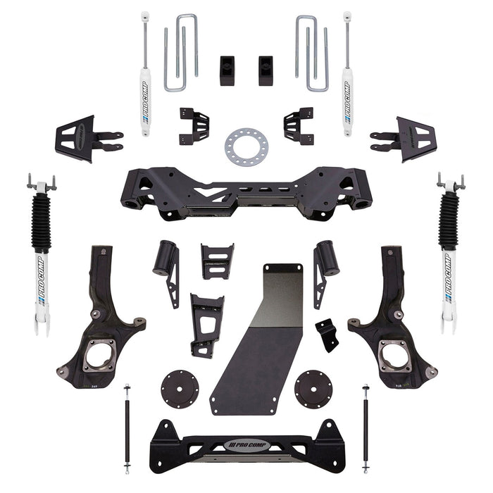Pro Comp Suspension K1085B 6 Inch Crossmember/Bracket Lift Kit with ES9000 Shocks 11-16 GM 2500 HD Pro Comp Suspension - Truck Part Superstore