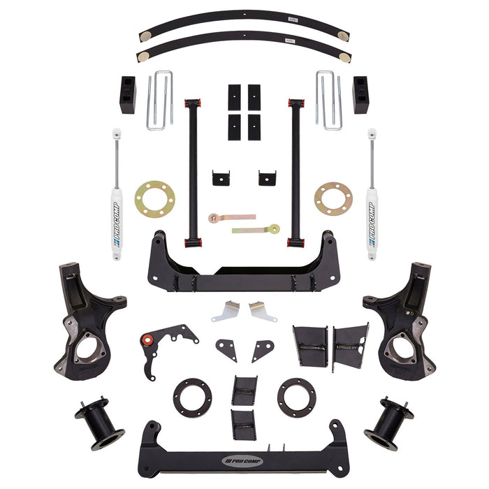 Pro Comp Suspension K1143B 6 Inch Crossmember/Bracket Lift Kit  with ES9000 Shocks 07-13 Silverado 1500 Non Auto Trac 2WD and 4WD Pro Comp Suspension - Truck Part Superstore