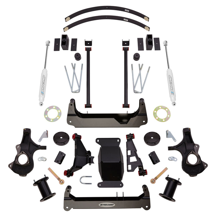 Pro Comp Suspension K1173B Lift Kit; 4 in. Lift; Gas w/Front Strut Spacer; Rear ES9000 Shocks; - Truck Part Superstore