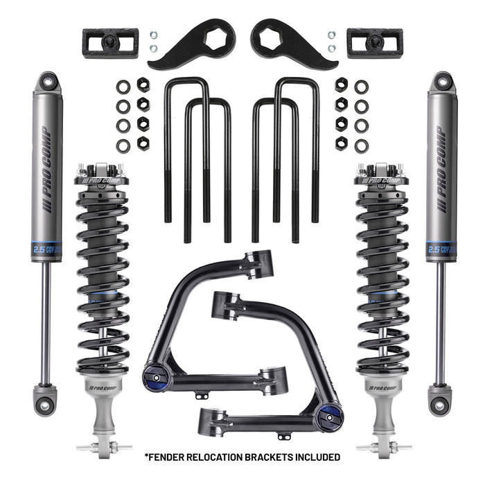 Pro Comp Suspension K1181BXU Lift Kit; 2.5 in. Lift; w/VST Shocks And Upper Control Arms; - Truck Part Superstore