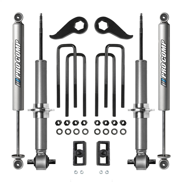 Pro Comp Suspension K1183M Lift Kit; 2.5 in. Lift; w/PRO-M Shocks; - Truck Part Superstore